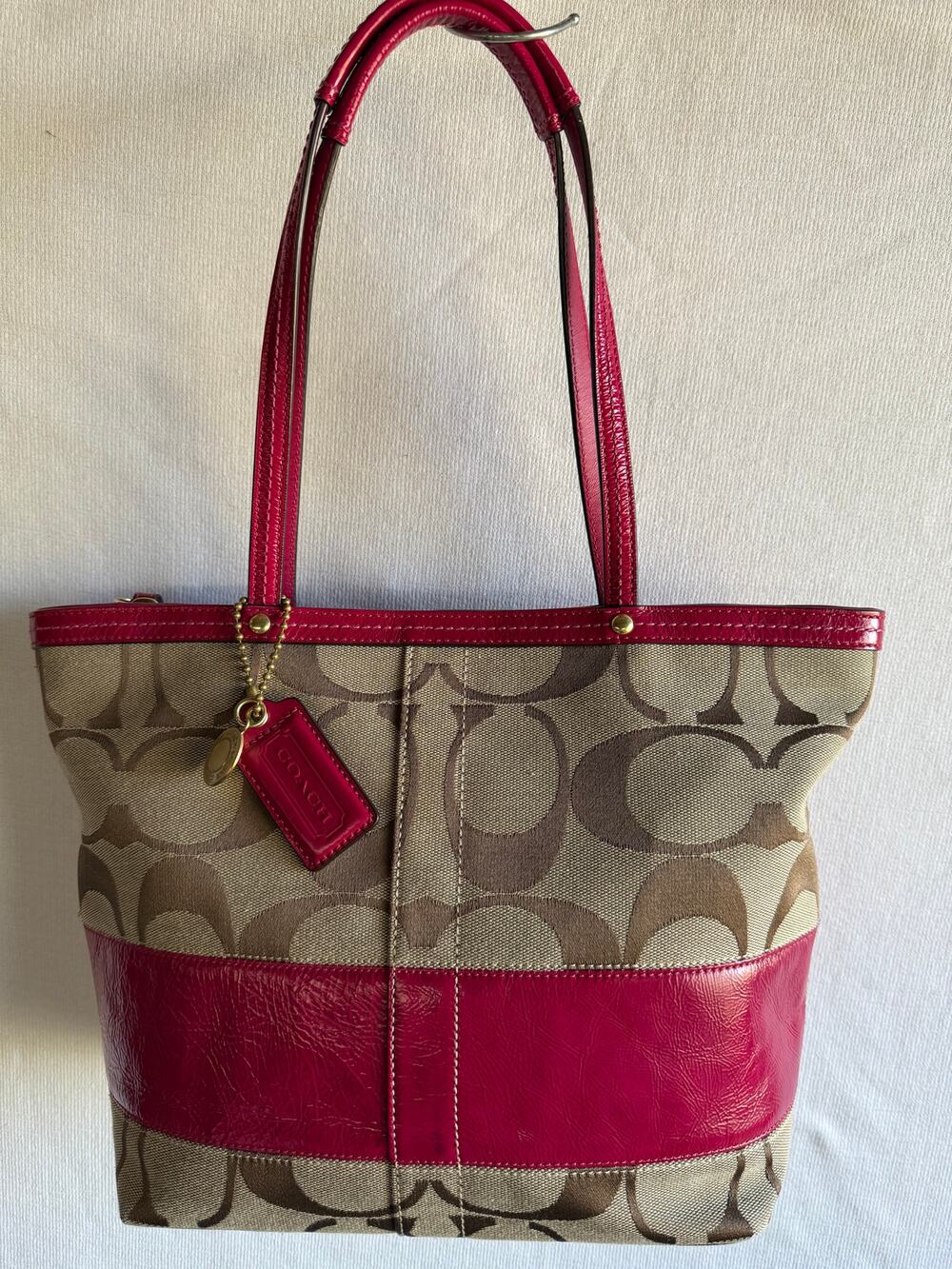 Coach Signature Stripe Tote